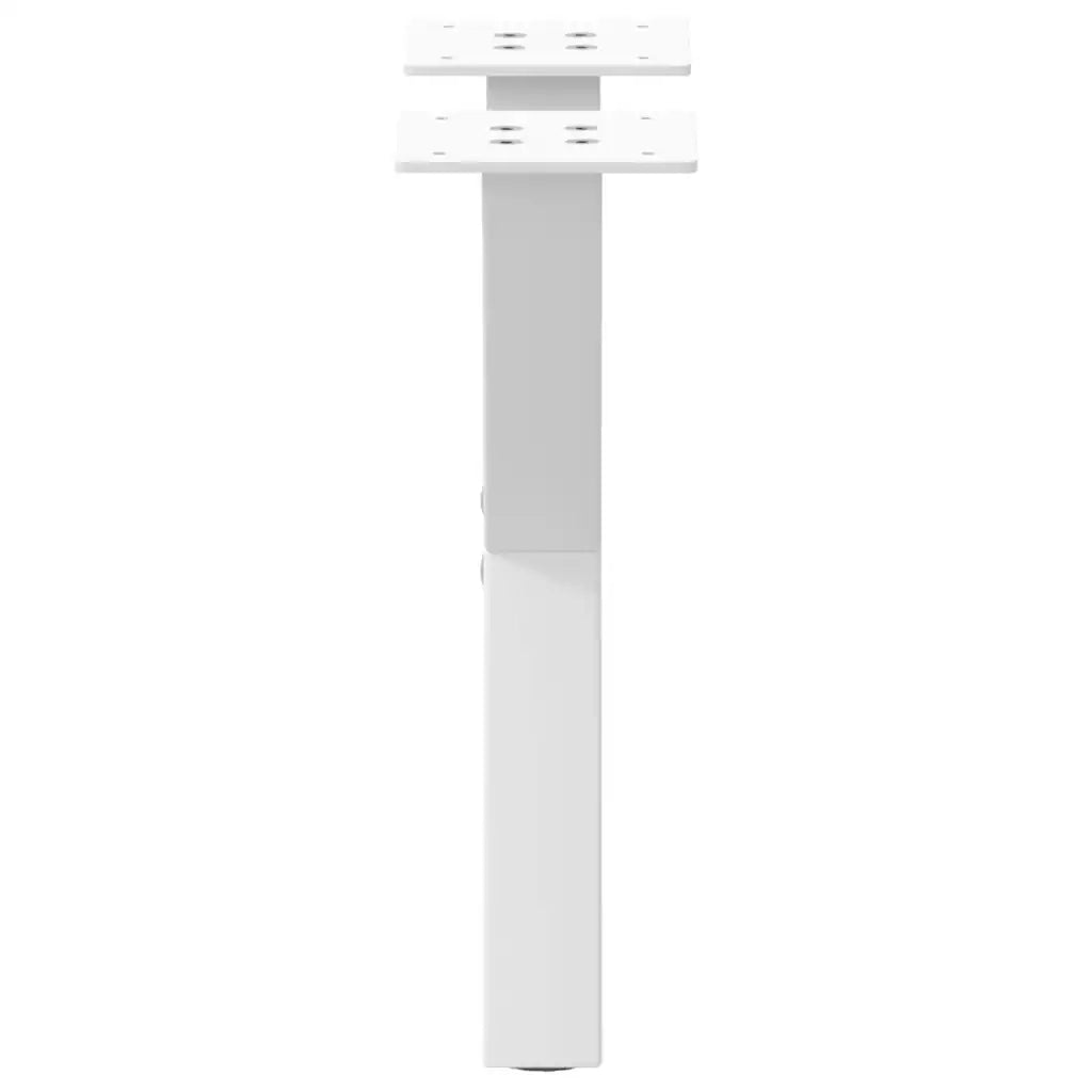 Gambe per Tavolino da Caffè a Forma di X 2 pz Bianche 30x(30-31) cm Acciaio 4012869