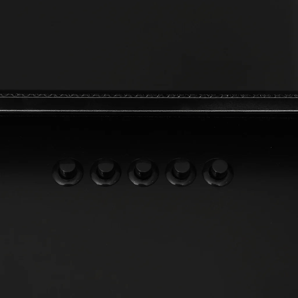 Cappa a Parete 60 cm in Acciaio Inox e Vetro Temperato Nero 51662