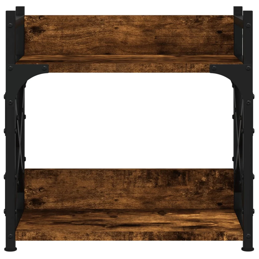 Supporto per stampante scrivania/ufficio a 2 ripiani 40 x 20 x 40 cm marrone 02_0044784