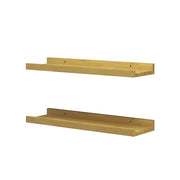 Vicco Scaffale a muro Legno naturale 50 x 4 cm Set di 2