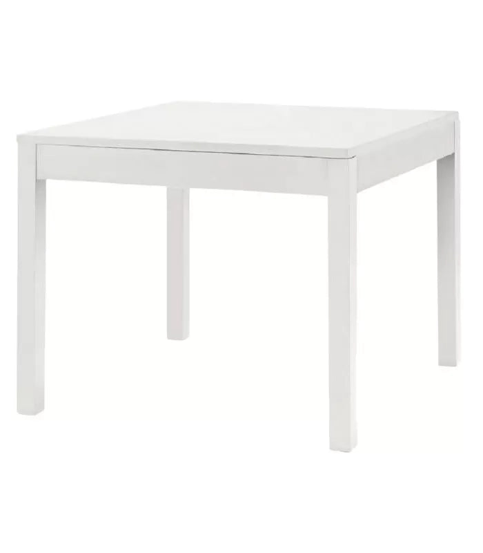 Tavolo con piano fisso (80x80) laccato bianco opaco - Mobili 2G