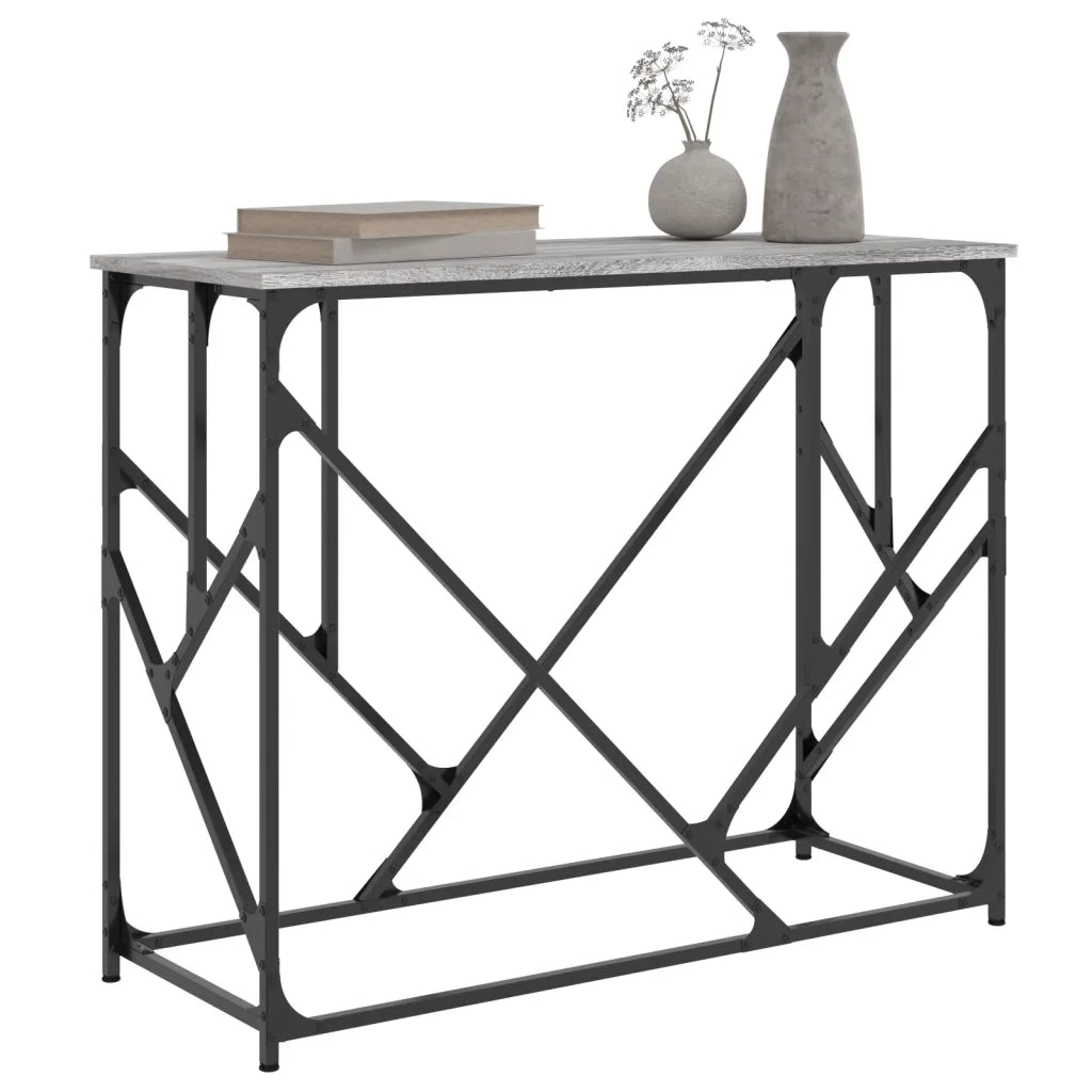 Tavolo Consolle Grigio Sonoma 100x40x80 cm in Legno Multistratocod mxl 83382