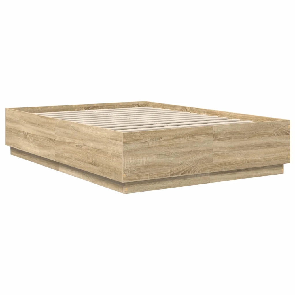 Struttura del letto con testiera Rovere Sonoma 140 x 200 cm 3408168
