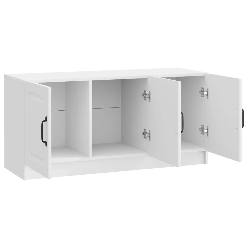 Mobile TV Bianco Lucido 99 x 34,5 x 47 cm Legno ingegnerizzato 895869