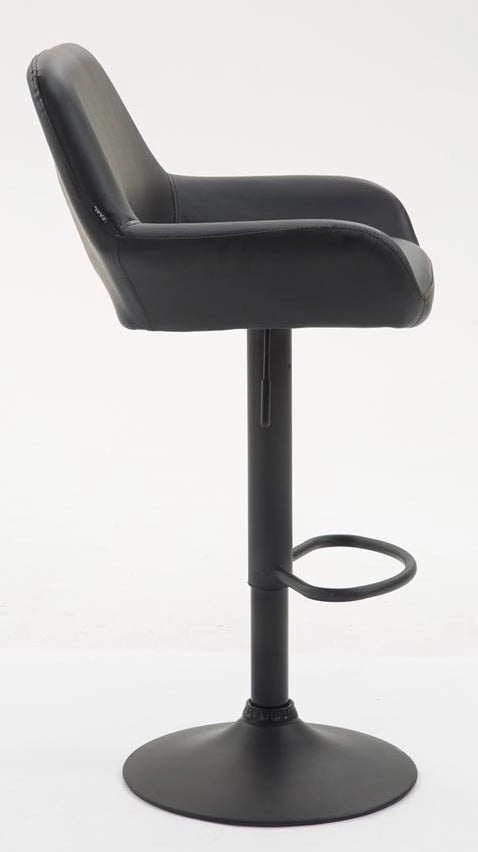 Set 2 Sgabelli Bar Braga In Similpelle nero,nero