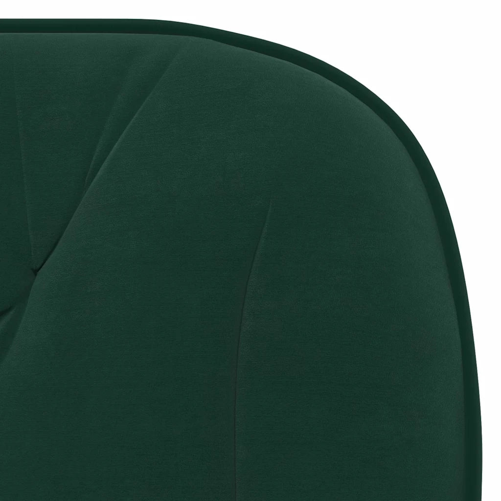 Sedie da Pranzo 2 pz | Sedie da cucina Verde Scuro in Velluto