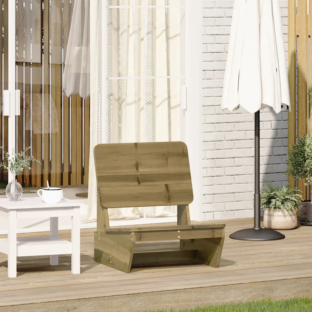 Sedia da Giardino | Sedie da Esterno 60x64x70,5 cm in Legno Impregnato di Pino