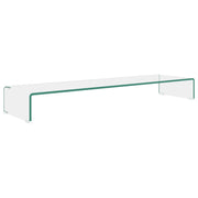 Mobile/Rialzo Porta TV | Armadietto TV | Mobile Porta TV in Vetro Trasparente 110x30x13 cm