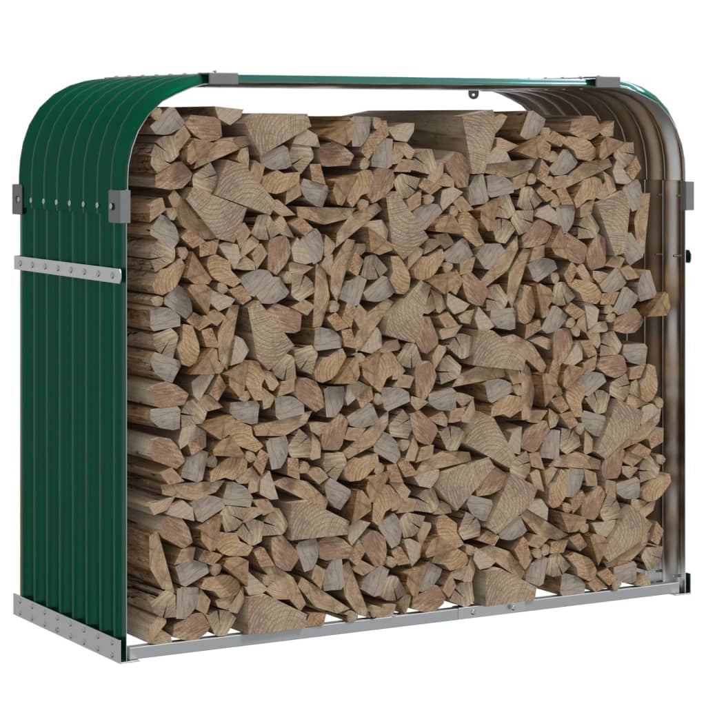 Portalegna 120 x 45 x 100 cm acciaio zincato verde 02_0043756