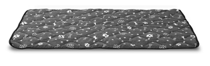 AIO FACTORY 100x70 cm Tappetino per cuccia per cani impermeabile Silver Bones