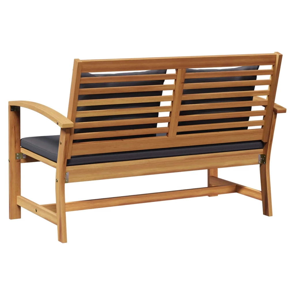 Salotto da Giardino-Set Panchina e Tavolo da Giardino con Cuscini 2 Pezzo 788376