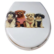 Trade Shop - Copriwater Copri Water Sedile Wc Bagno Universale Cerniere Acciaio Cagnolini -        3,5
