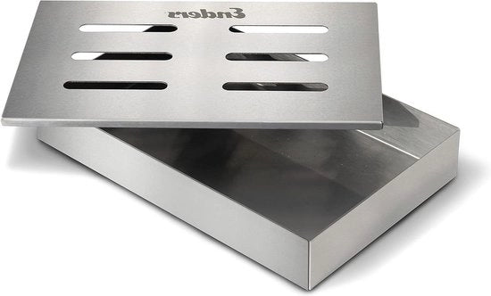 Accessorio barbecue per gasgrill in acciaio inossidabile con Rookmeel per Rookchips e Rookpellets - Modello 8812 - Zavorra in acciaio inossidabile
