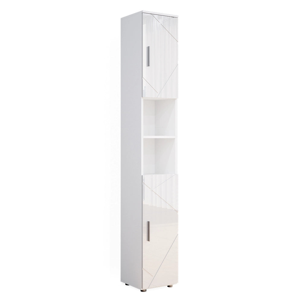 Mobile bagno alto Irma Bianco lucido 30 x 192 cm Vicco