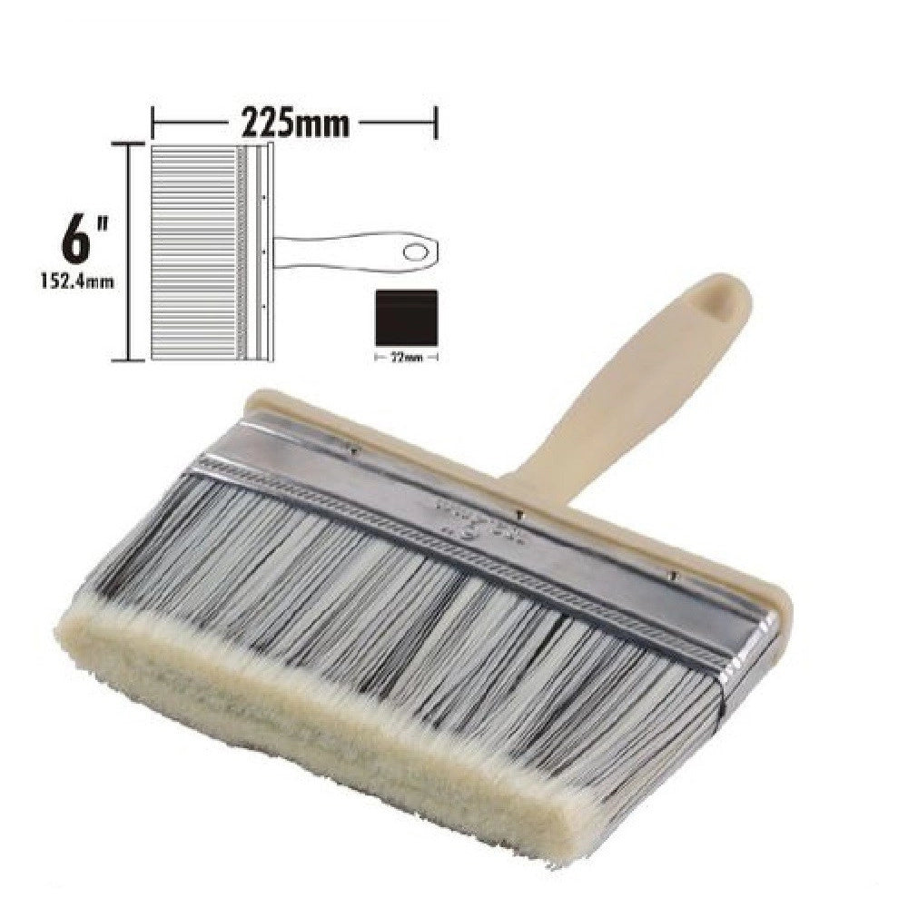 Trade Shop - Pennello Pittura 6" Da 225 Mm Pennellessa Per Soffitto Pareti Imbianchino 90285 -