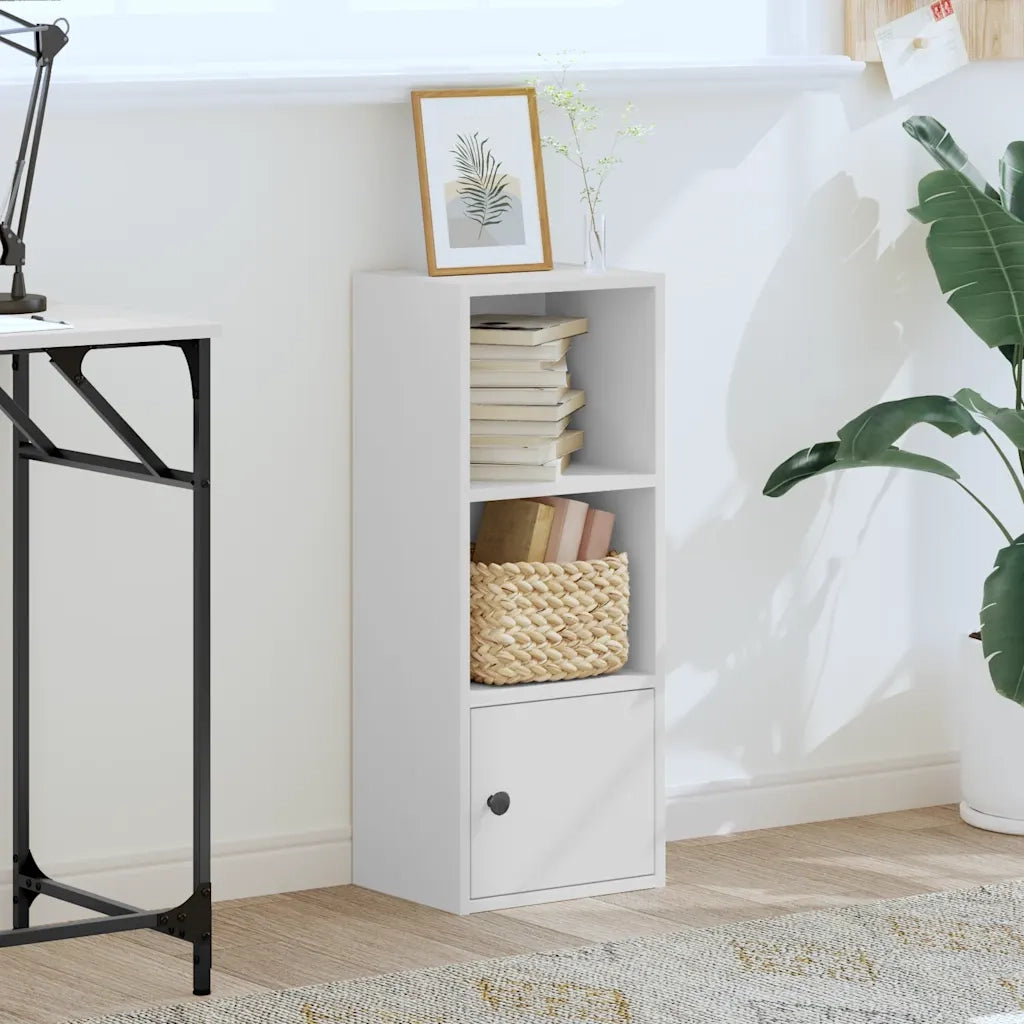 Libreria Bianca 31x24x77 cm in Legno Multistrato 860328