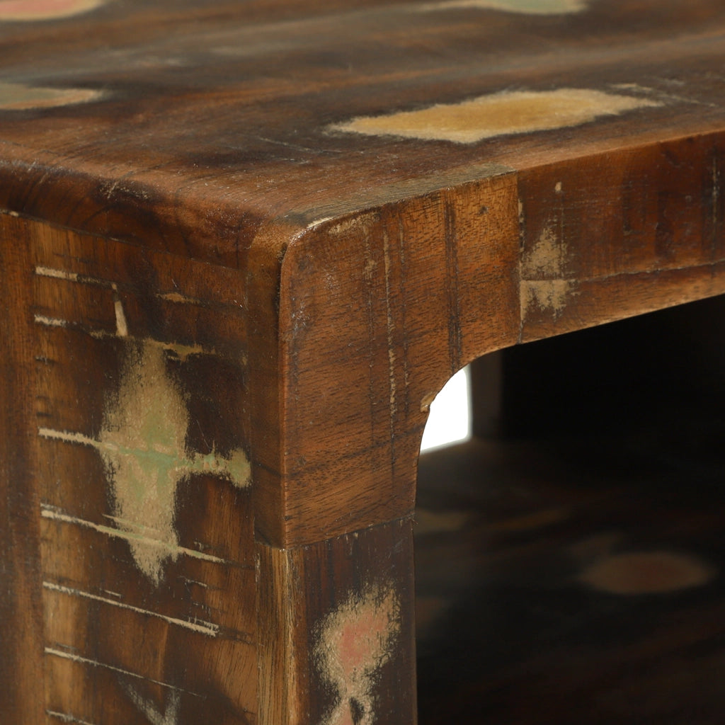 Set di Mobili TV in 3 Pezzi Multicolore Legno Massello Riciclato