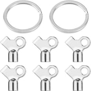 Set di Chiavi per Radiatori - 6 Chiavi - 2 Appoggiatechiavi - Zinklegering - Dimensioni Compresse 2,2 x 0,85 cm - Ideale per Radiatori Domestici