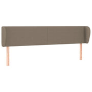 Testiera | Testata ad Orecchio Tortora 183x23x78/88 cm in Tessuto