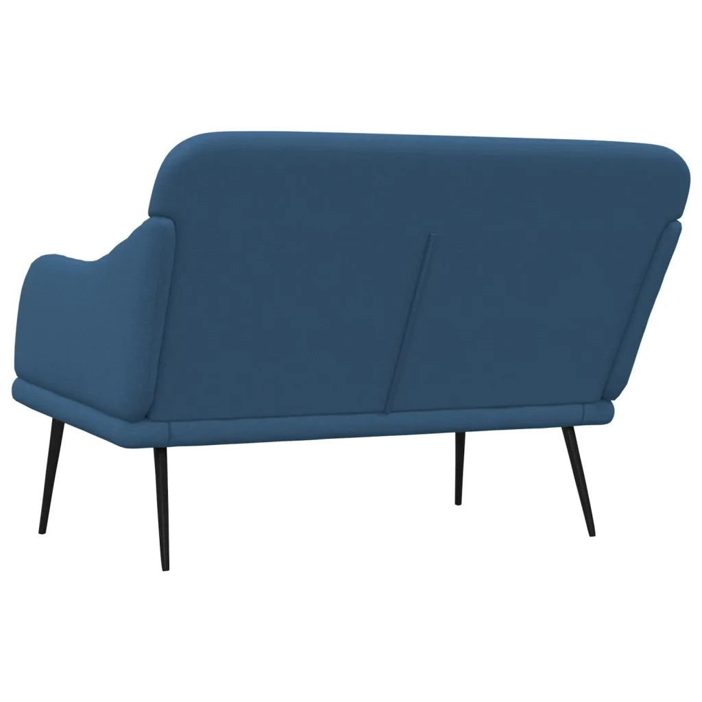 vidaXL Panca Blu 110x76x80 cm in Tessuto