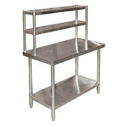 Tavolo da lavoro in acciaio raffinato 120 x 60 x 85 cm altezza regolabile tavolo smontabile 16_0002499