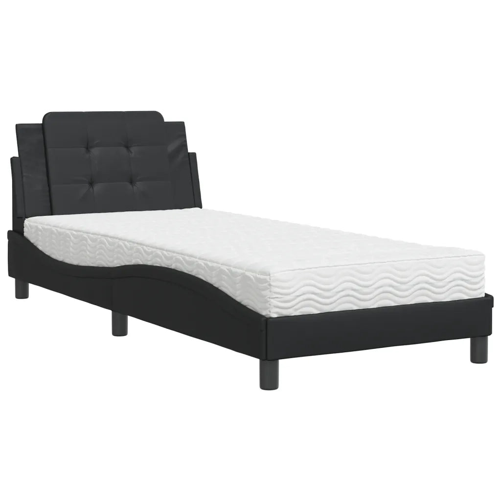 Giroletto senza Materasso Zadar Nero 90x200 cm in Similpelle 3208838