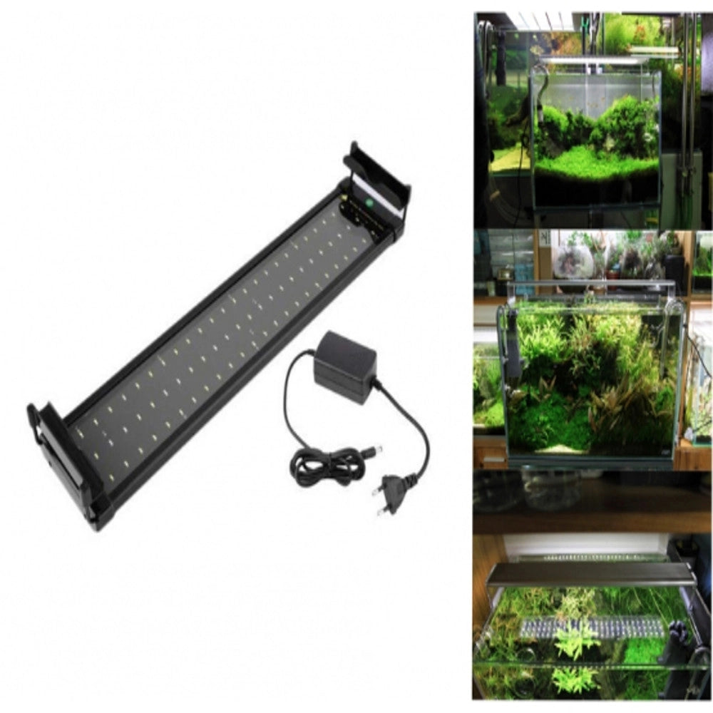Trade Shop - Lampada 18w Luce Plafoniera Allungabile Estendibile Led Per Acquario 45-60cm -