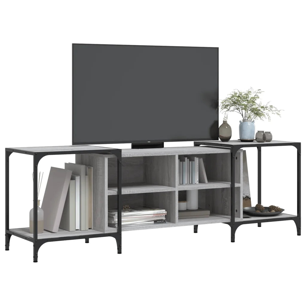 Mobile Porta TV Grigio Sonoma 153x37x50 cm in Legno Multistrato 837605