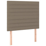 Testiera | Testata per letto tortora 90x5x118/128 cm in tessuto