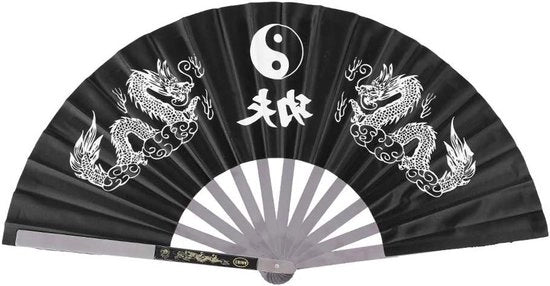 Tai Chi Fan per Kung Fu e Danza - Fitness Vouwwaaier con VGEBy1 - Nero / Rosso