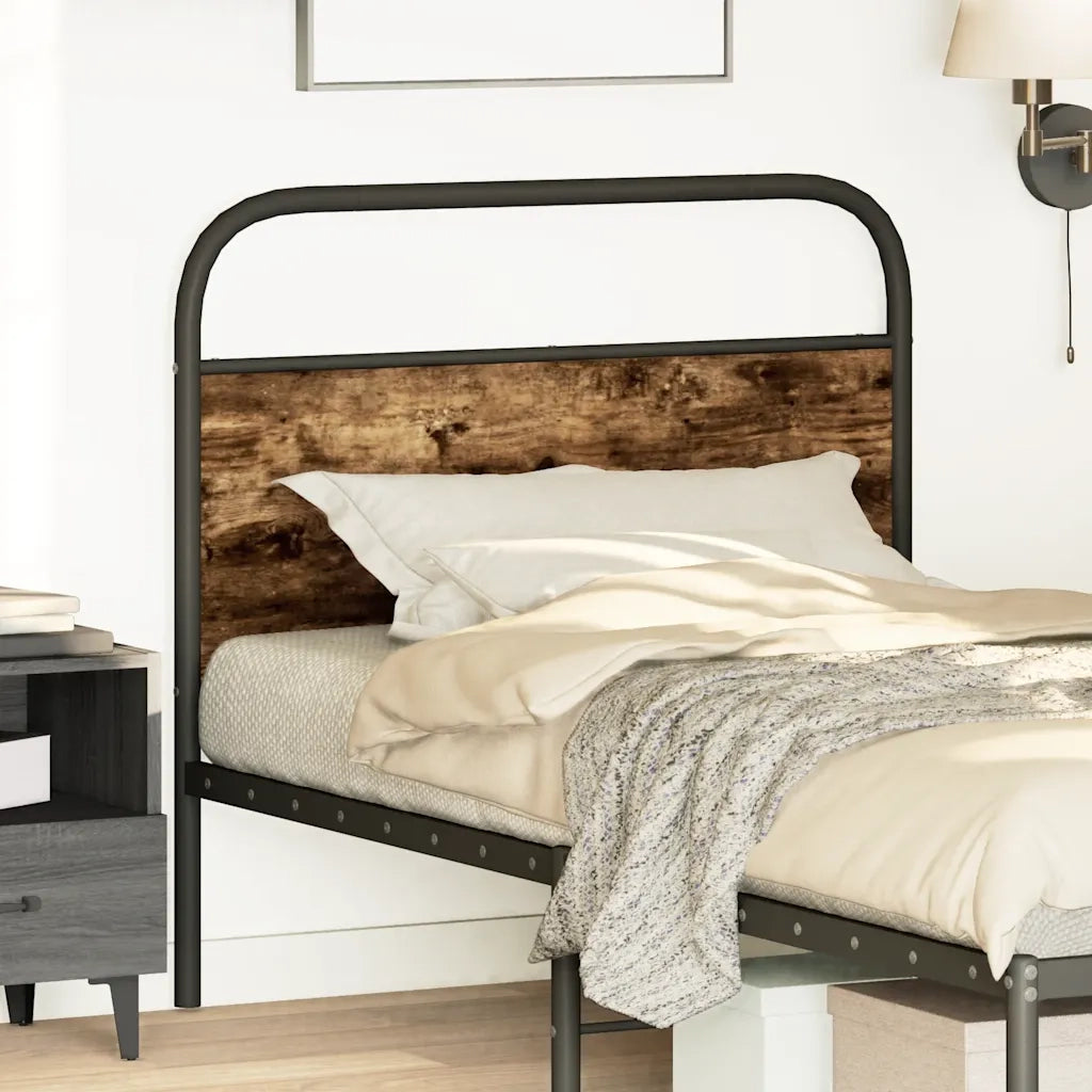 Testiera di Ricambio Rovere Fumo 100 cm in Acciaio e Legno Multistrato 4100238