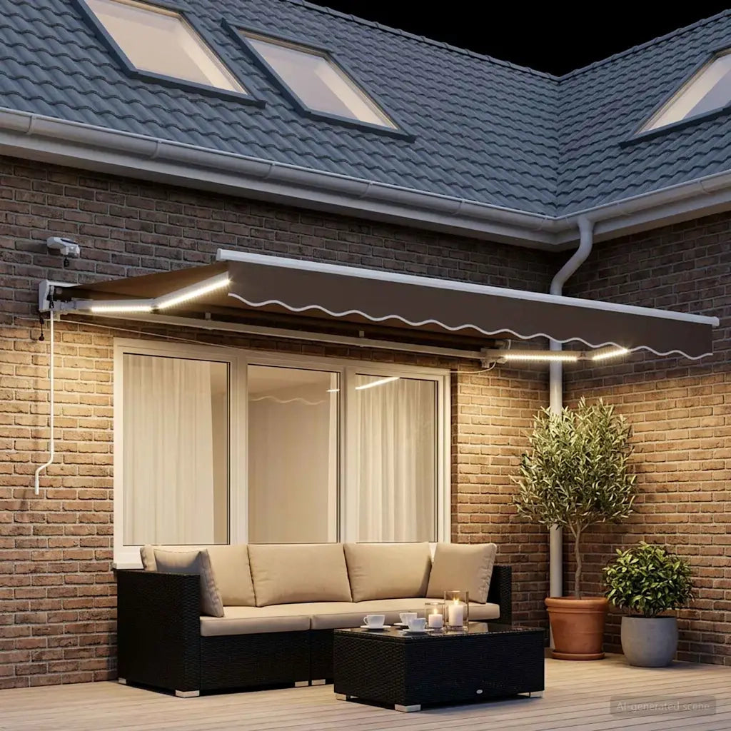 Tettuccio Elettrico Retrattile Tortora 3 x 2 m 3425666