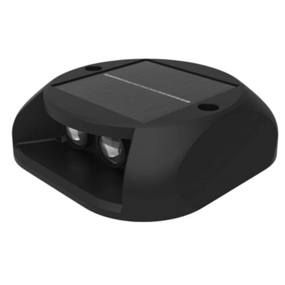 Trade Shop - Faretto Segnapasso Con Pannello Solare 0.4w Luce Led Calda 3000k Ip54 Nero Zq-ljd-001 -