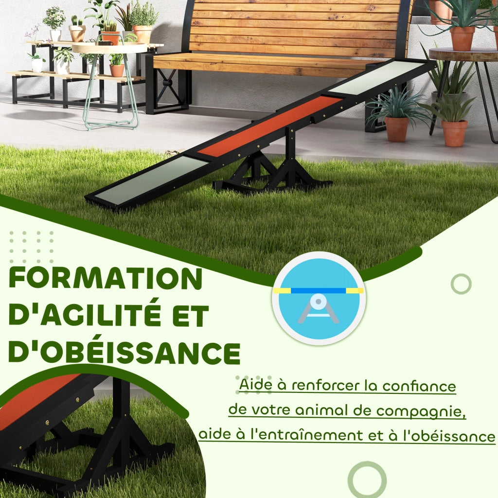Set Giardino per Cani ¨C Minimal ¨C Legno Grigio Nero 100x200x50