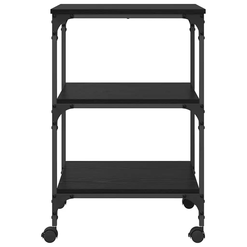 Supporto per Stampante Rovere Nero 50 x 41 x 75 cm 883000