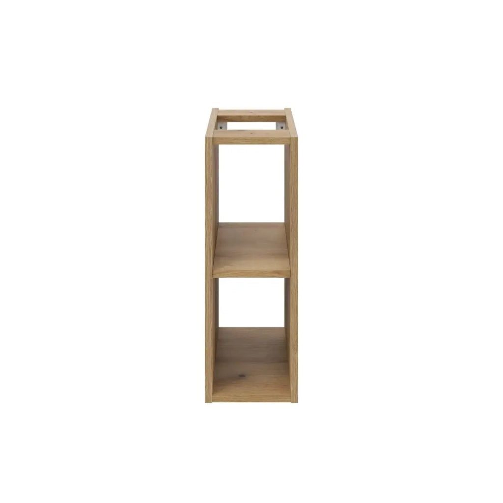 Mobile da bagno VANO – Finitura in rovere – L20 × P57 × H39 cm – Da appendere