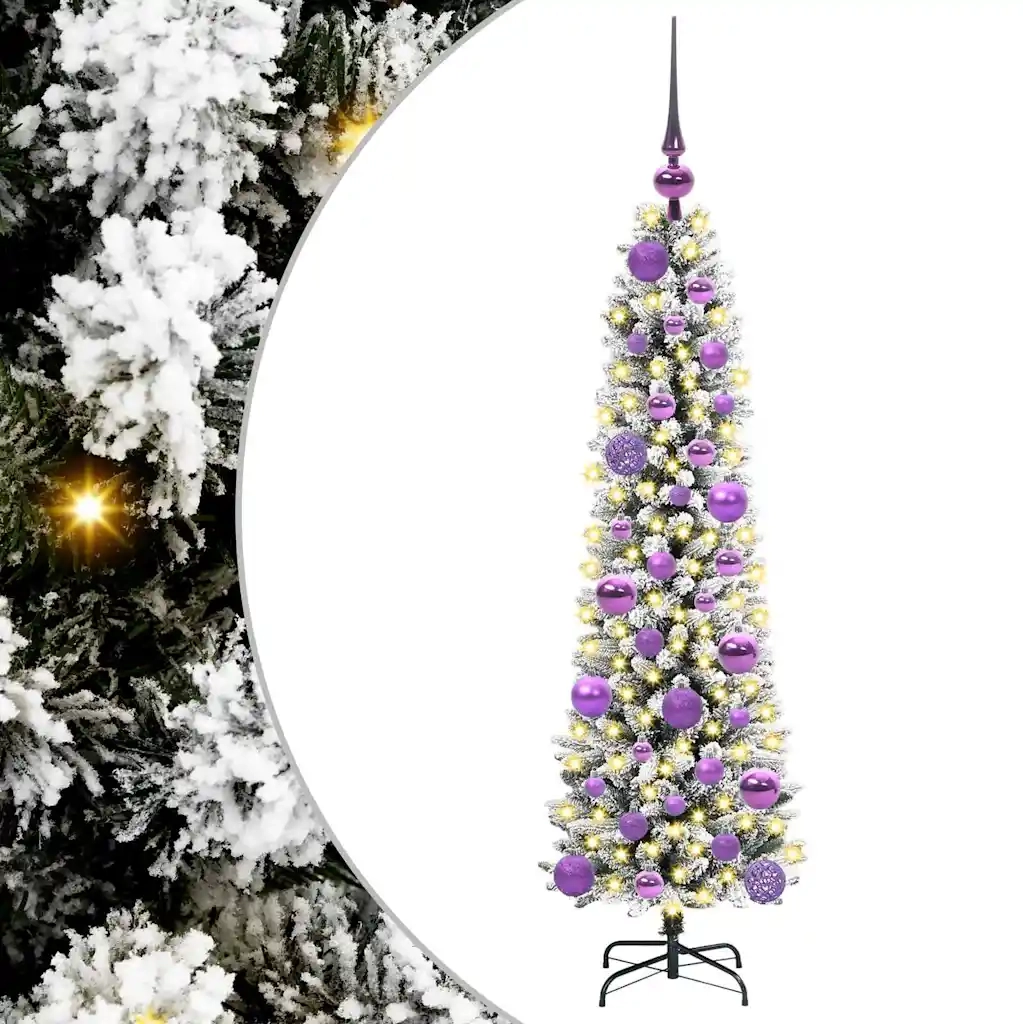 Albero di Natale artificiale con 150 LED Bianco 120 cm 3396087