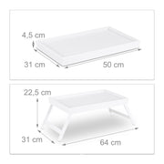 Vassoio da letto/portatile/computer in bambù bianco 13_0002744
