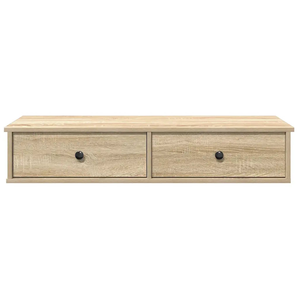 Scaffale a Parete con Cassetti Sonoma 100x37,5x19 cm Truciolato