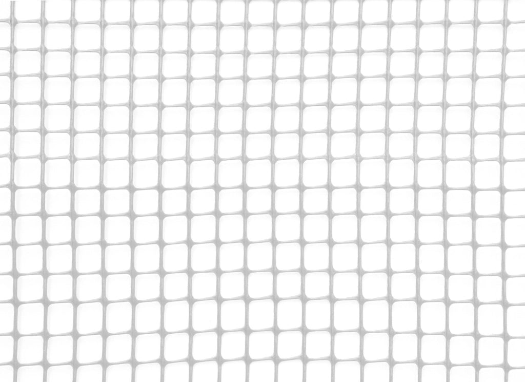 Rete Quadra da Giardino 10mm in Plastica 1x30m Rama Mirror Bianco