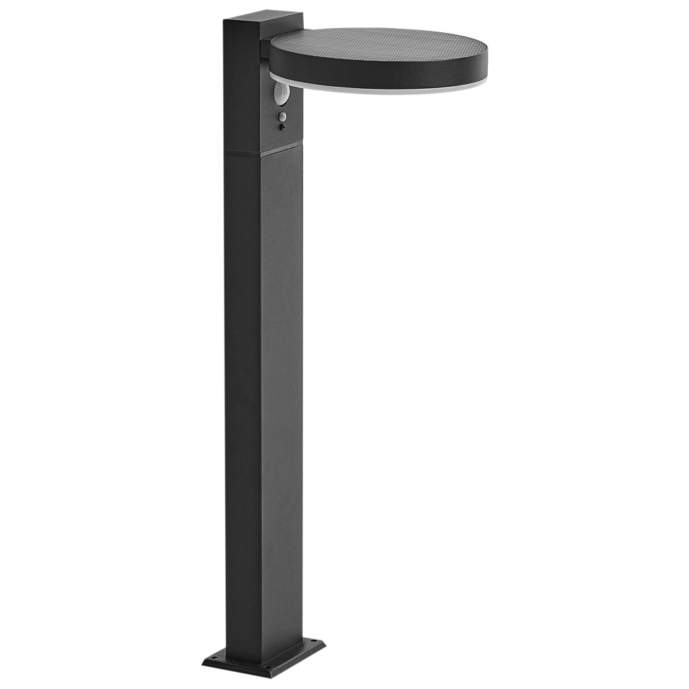 Lampada dissuasore da giardino a LED per sentieri 50 cm in alluminio nero stile moderno