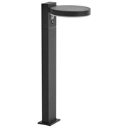 Lampada dissuasore da giardino a LED per sentieri 50 cm in alluminio nero stile moderno