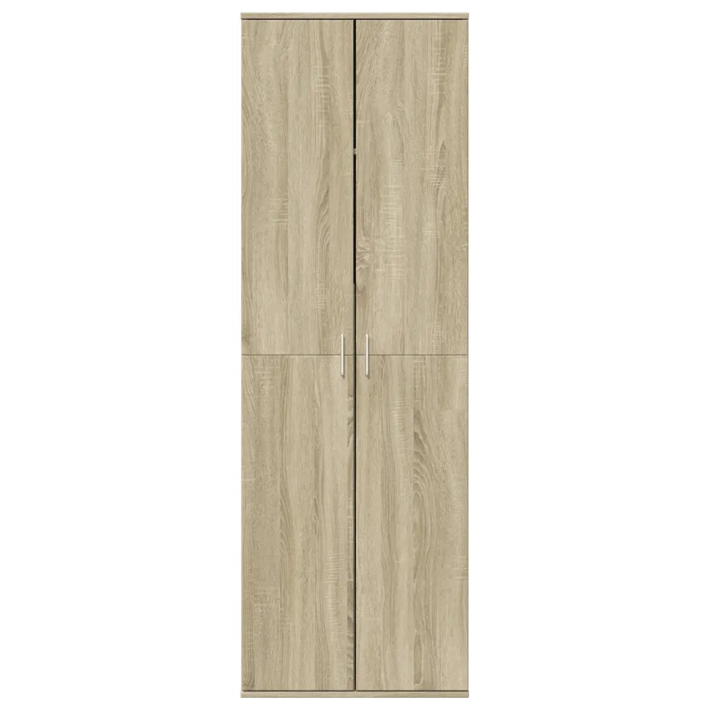 Credenza Rovere Sonoma 60x35x180 cm in Legno Multistrato