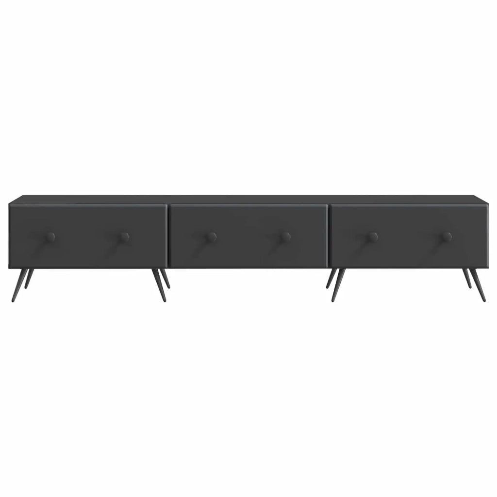 Mobile TV Nero 147 x 34,5 x 30 cm Legno ingegnerizzato 895626
