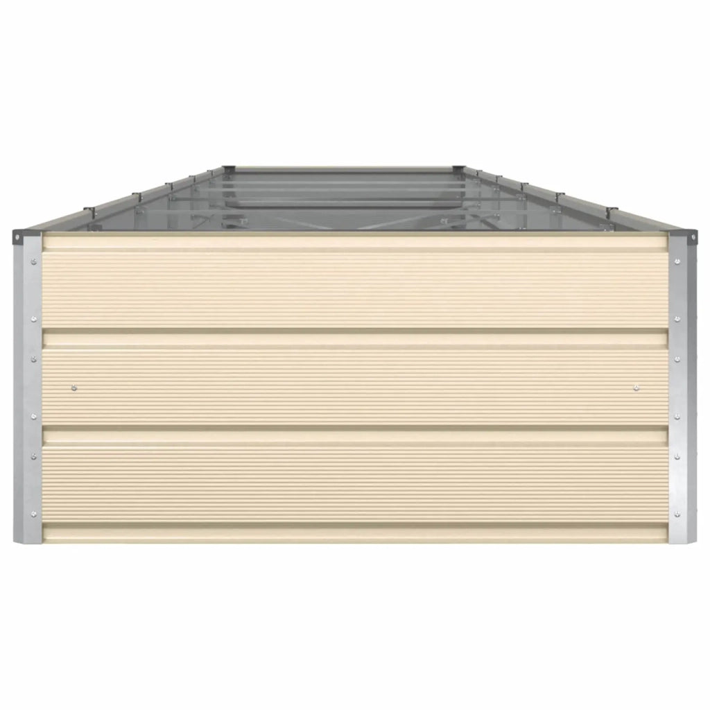 Fioriera Avorio 580 x 100 x 45 cm Acciaio zincato