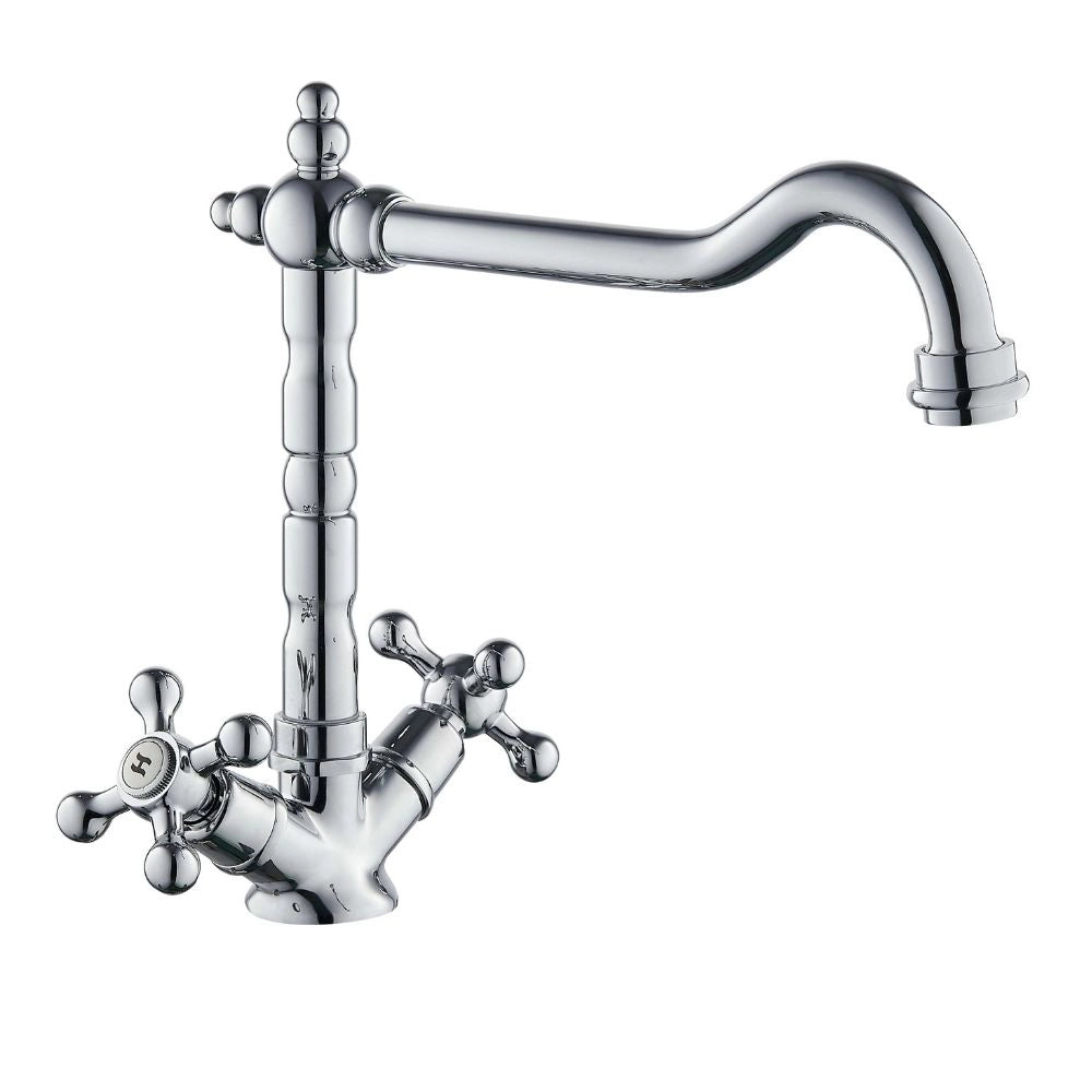 Rubinetto monoforo ottone cucina england two cromato erogazione orientabile *** confezione 1