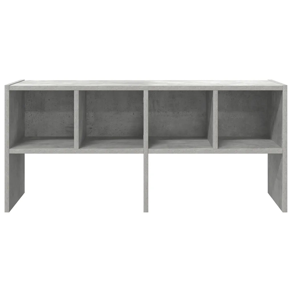 Scarpiera Impilabile Grigio Cemento 89,5x30x40 cm 858845