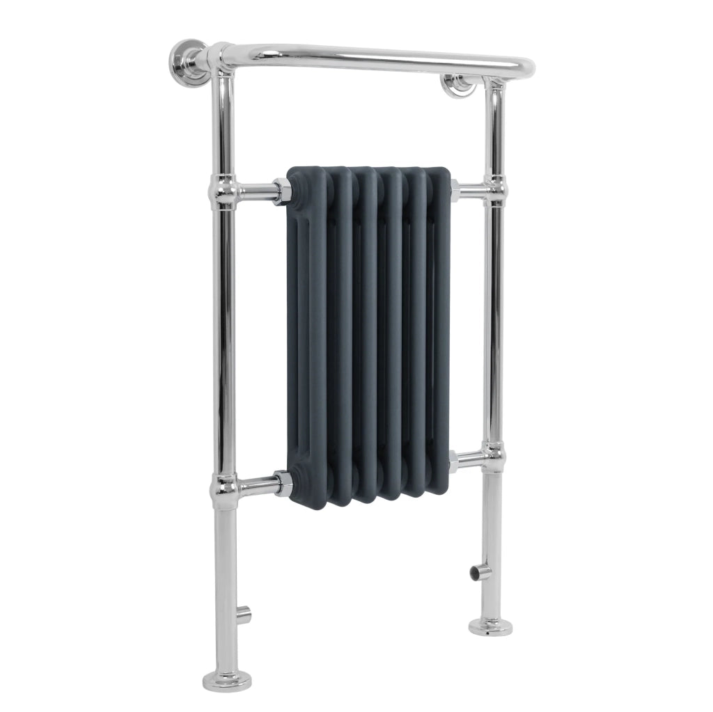 Radiatore Bagno Tradizionale 950x570mm Grigio Cromato Scaldasalviette