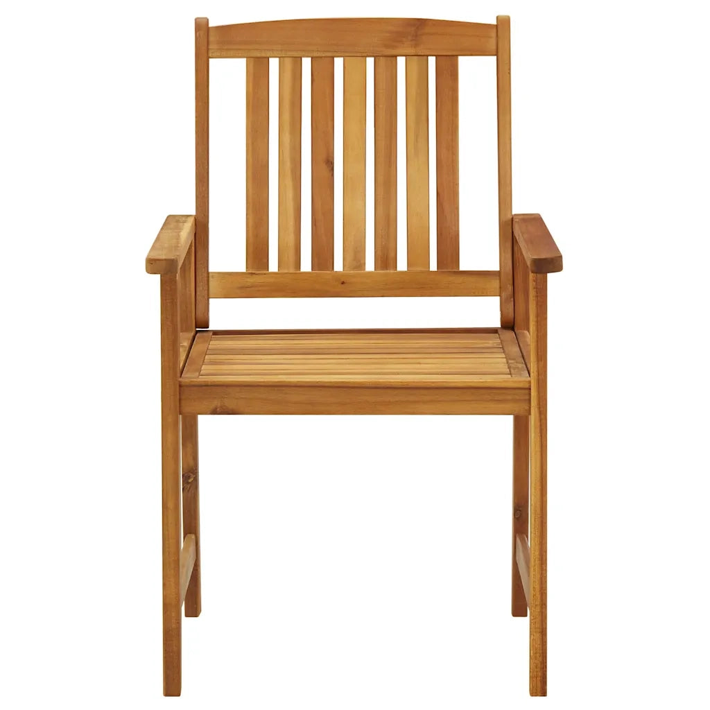 Sedie da Giardino con Cuscini 4 pz in Massello di Acacia 3061180