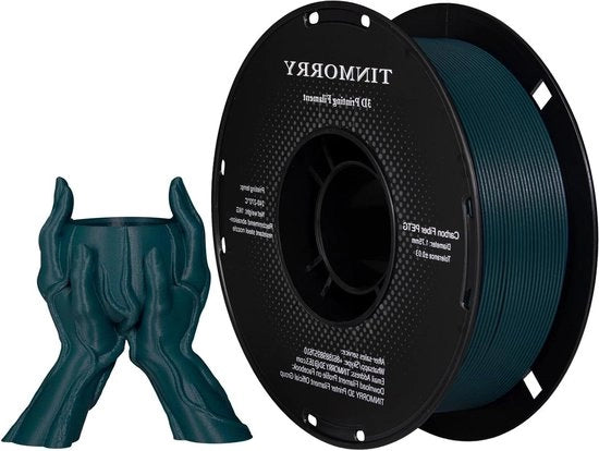 Materiali di Stampante 3D - Fibra di Carbonio PETG Filamento 1,75mm - Stampante 3D FDM - Verde Pappagallo - Spola da 1kg